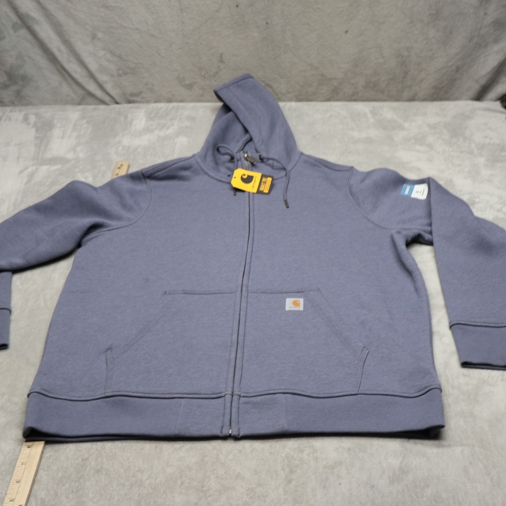 Carhartt Hoodie Womens XL 16/18 Blue Relaxed Midweight Sweatshirt 102788 NWD